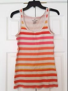 White Striped Tank Top